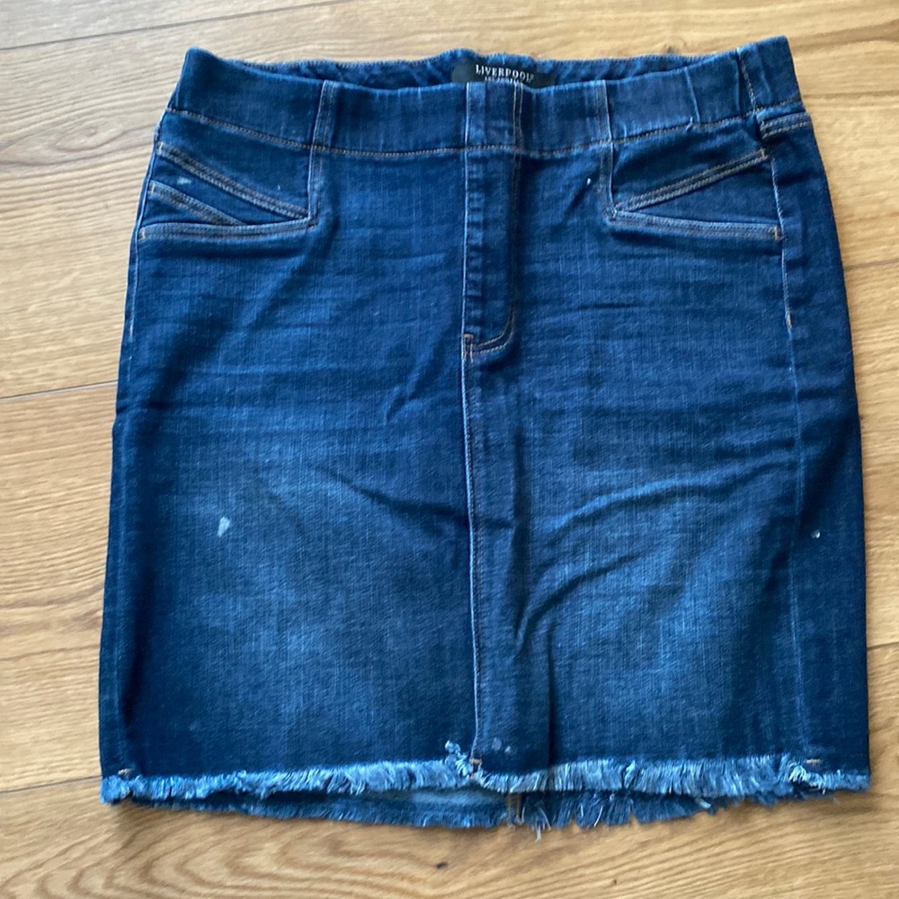 Denim mini skirt